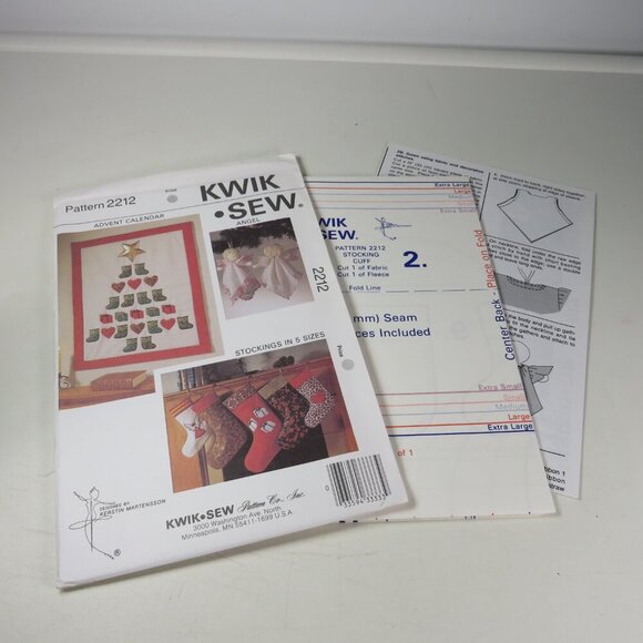 Kwik Sew 2212 Sewing Pattern NEW UNOPENED Christmas Advent Calendar - Picture 2 of 8